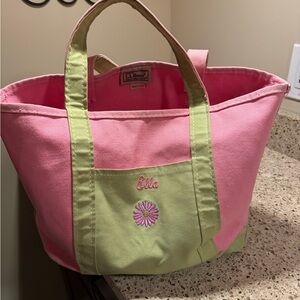 LLBean boat tote kids - name on it Ella